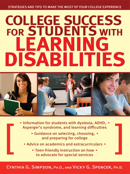 Title details for College Success for Students With Learning Disabilities by Cynthia G. Simpson - Available